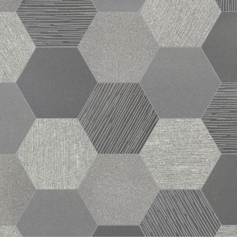 0.175 SFT/SH Multifinish Hexagon Greyson Marble Tile