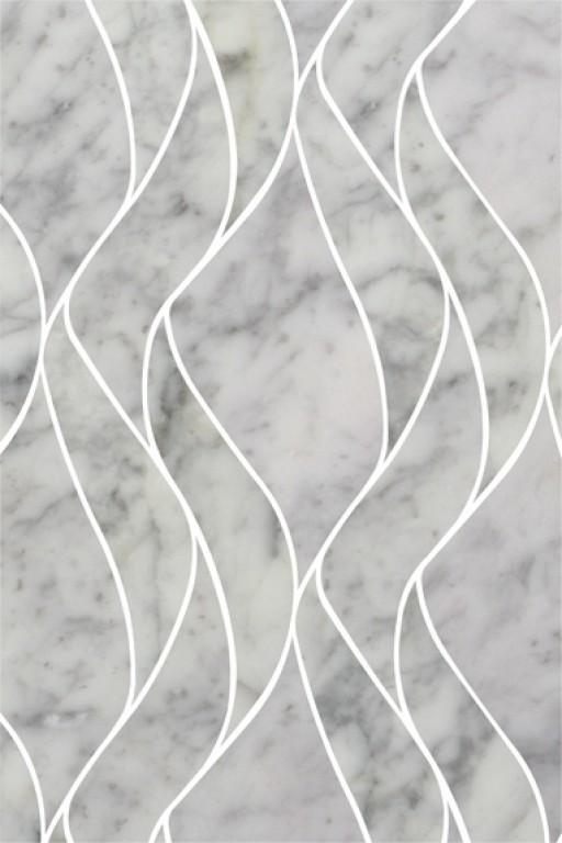 0.4 SFT/SH Polished Lipari Bianco Cararra Marble Tile