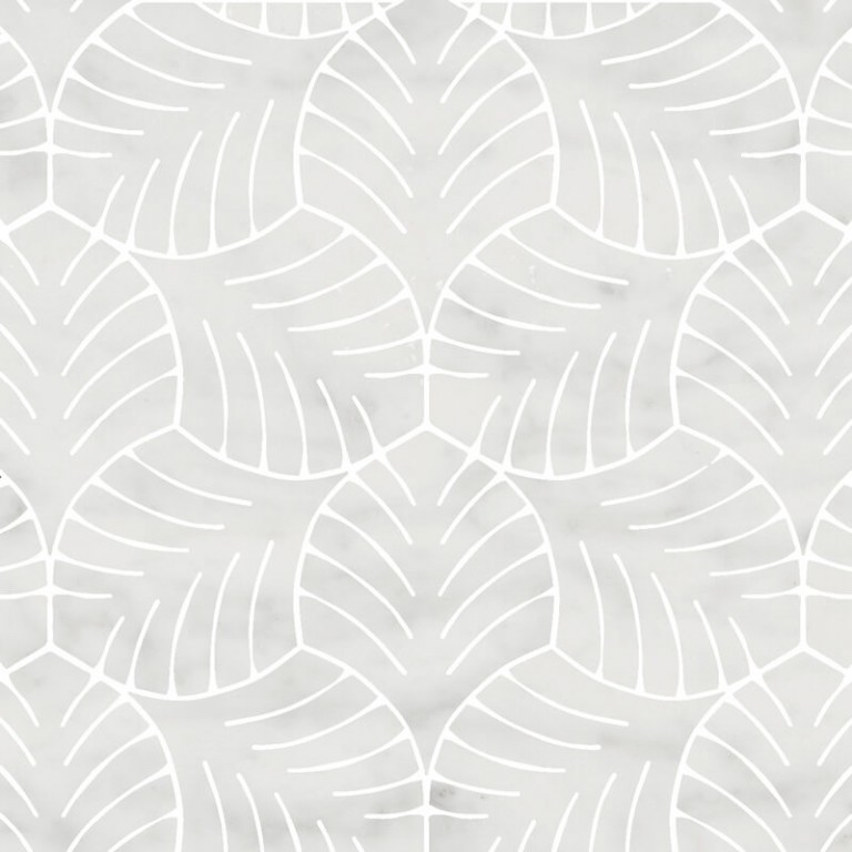 0.5 SFT/SH Honed White Majestic Bianco Carrara Marble Tile